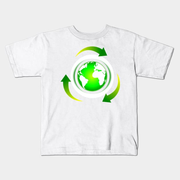 Recyclage Kids T-Shirt by Circles-T